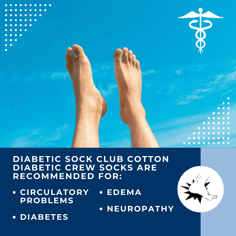 Load image into Gallery viewer, Men's Cotton Diabetic Crew Socks (6 Pair) by DIABETIC SOCK CLUB