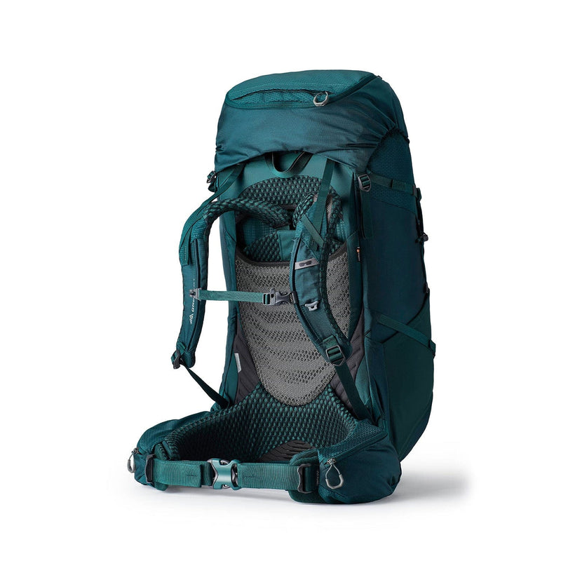 Load image into Gallery viewer, Teal hiking backpack on a white background
