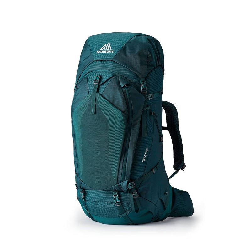 Load image into Gallery viewer, Teal backpack with Gregory logo on a white background
