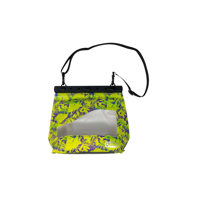 Load image into Gallery viewer, Floral-patterned waterproof bag with a clear window on a white background