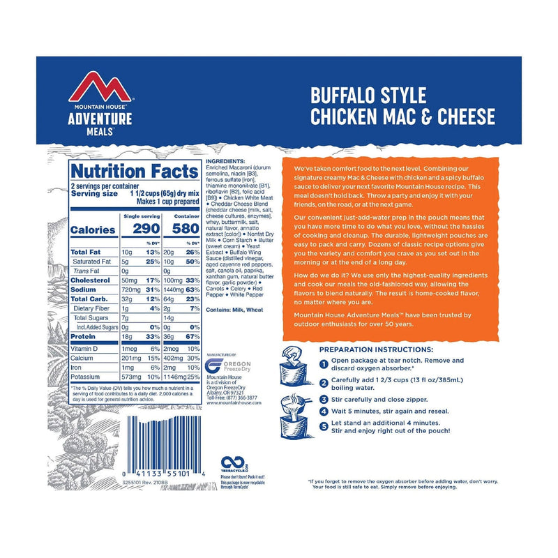 Load image into Gallery viewer, Mountain House Buffalo Style Chicken Mac & Cheese