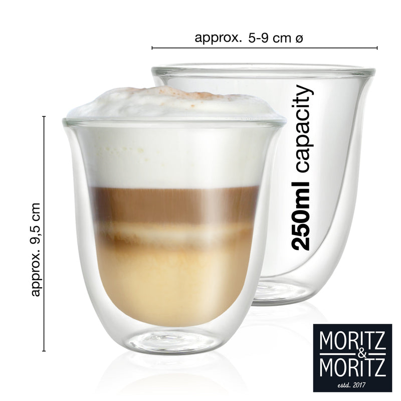 Load image into Gallery viewer, Caffe Italia Napoli Double Walled Coffee Glasses (Set of 6) by Moritz & Moritz