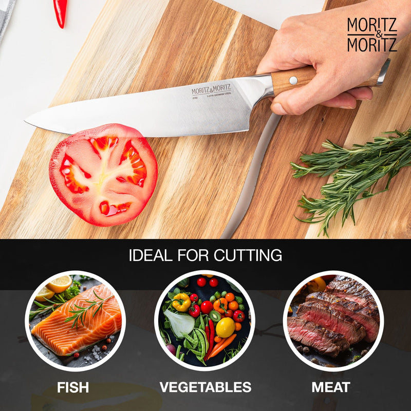 Load image into Gallery viewer, German Steel Professional Chef's Knife (8 inches) by Moritz & Moritz