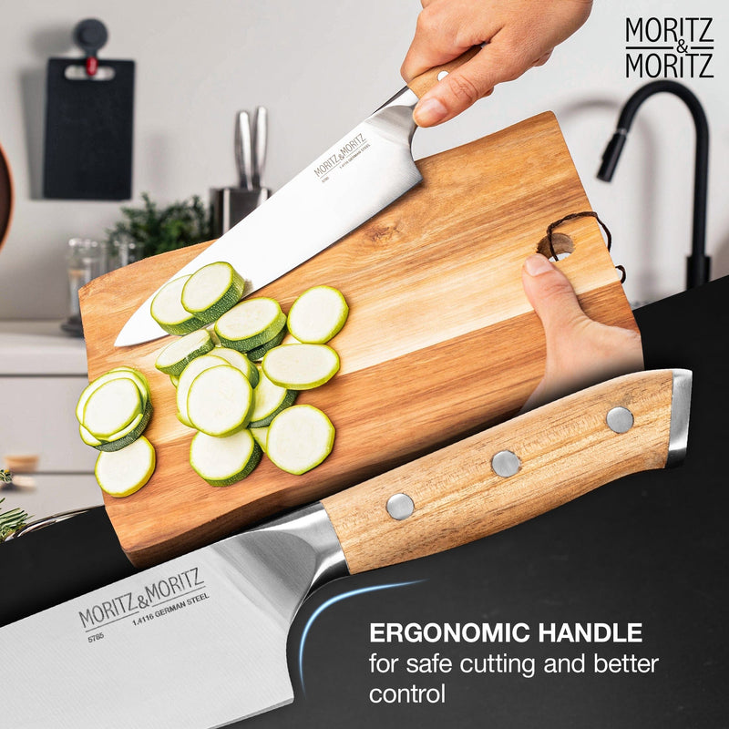 Load image into Gallery viewer, German Steel Professional Chef's Knife (8 inches) by Moritz & Moritz