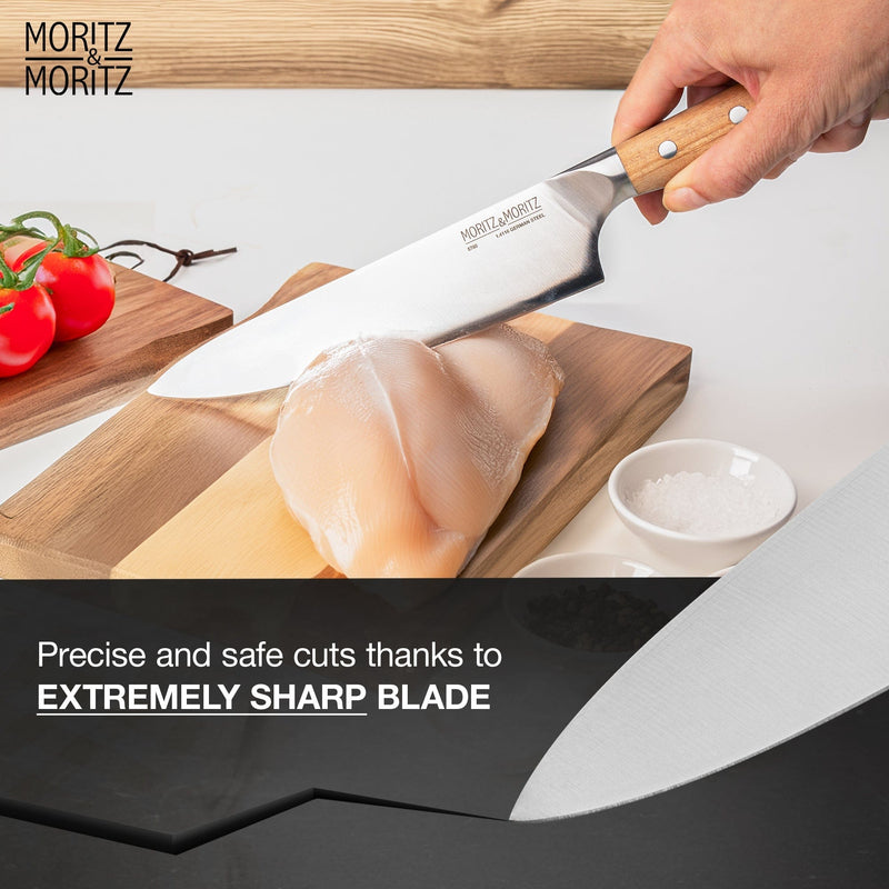 Load image into Gallery viewer, German Steel Professional Chef's Knife (8 inches) by Moritz & Moritz