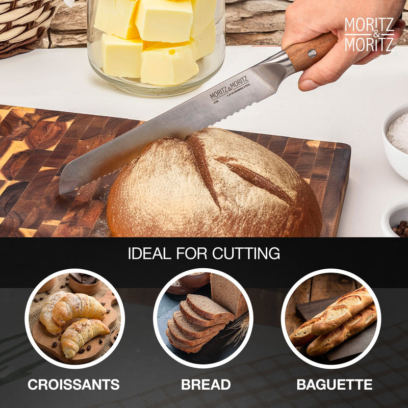 Load image into Gallery viewer, German Steel Professional Bread Knife (8 inches) by Moritz & Moritz