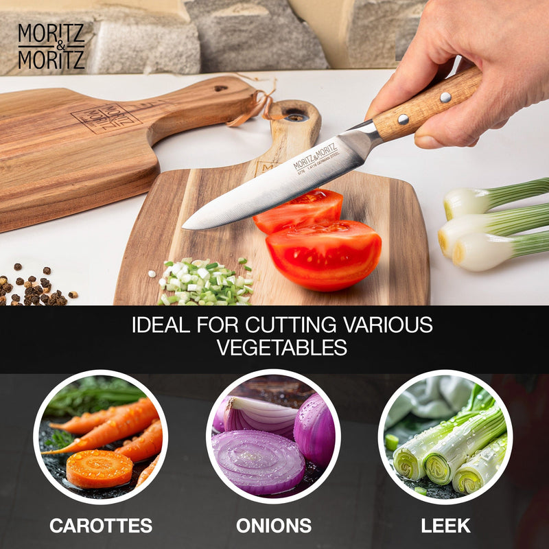 Load image into Gallery viewer, German Steel Professional Multipurpose Kitchen Knife (5 inches) by Moritz & Moritz