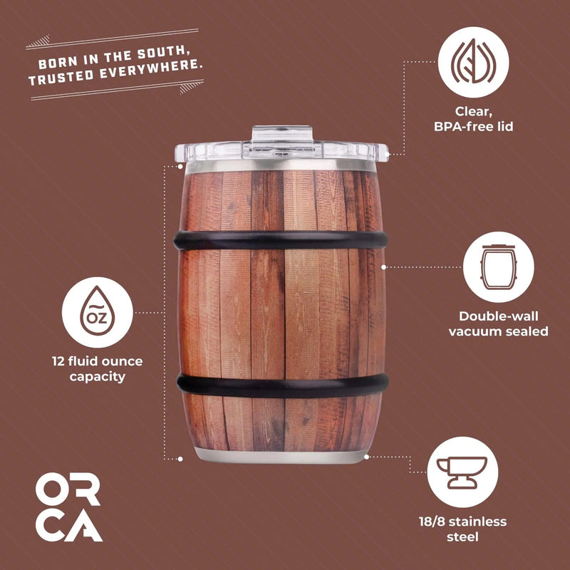 Load image into Gallery viewer, ORCA Barrel™ 12oz Oak Wood Grain