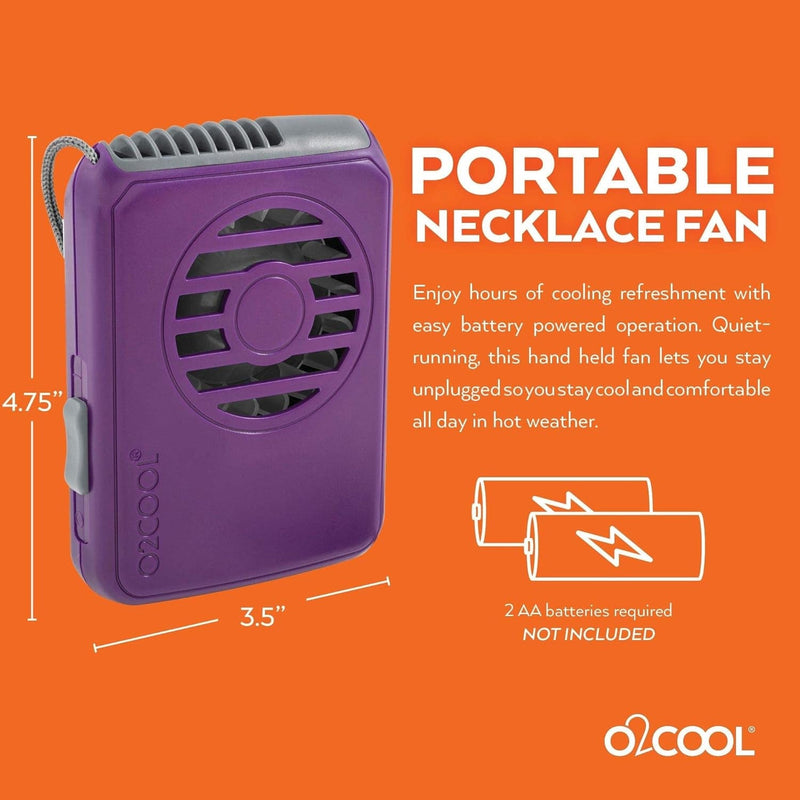 Load image into Gallery viewer, O2COOL Deluxe Necklace Fan
