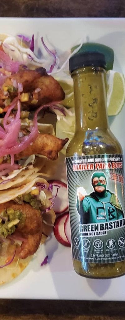 Load image into Gallery viewer, Trailer Park Boys - Green Bastard Hot Sauce 5oz by Coney Island Saucery