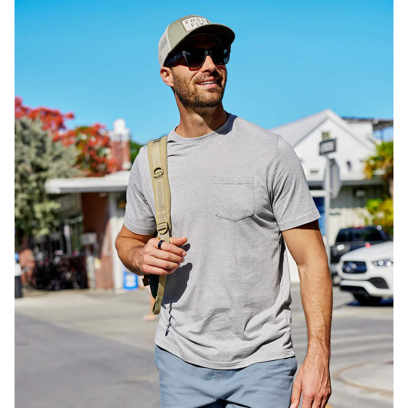 Load image into Gallery viewer, Free Fly Men's Bamboo Heritage Pocket Tee