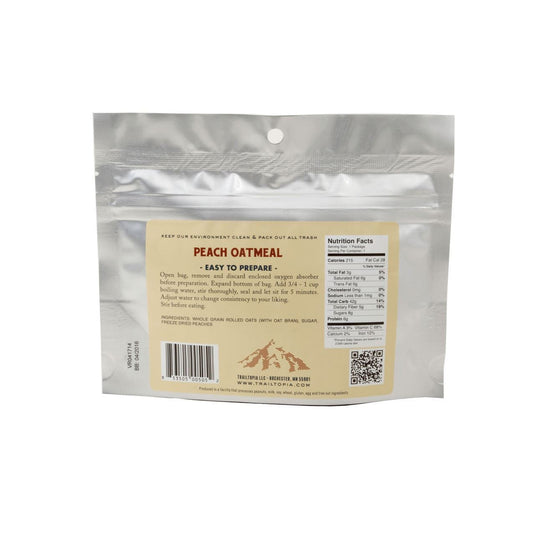 Trailtopia Adventure Food Peach Oatmeal - GF