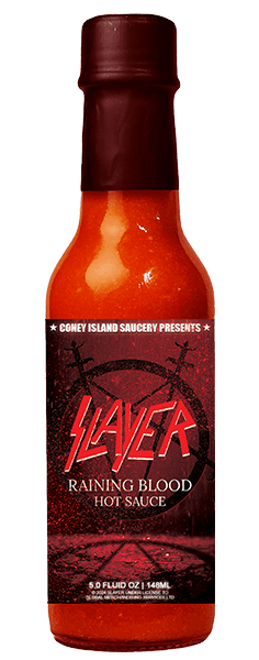 Load image into Gallery viewer, Slayer - Raining Blood Hot Sauce 5oz by Coney Island Saucery