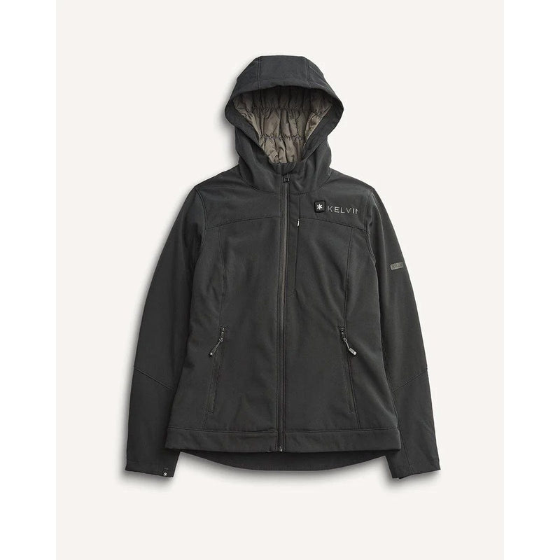 Load image into Gallery viewer, Luna Women’s Heated Jacket Black by Kelvin Coats
