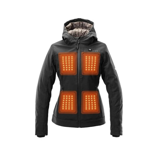 Luna Women’s Heated Jacket Black by Kelvin Coats