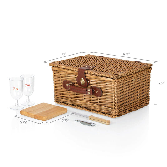 Classic Wine & Cheese Picnic Basket by Picnic Time Family of Brands
