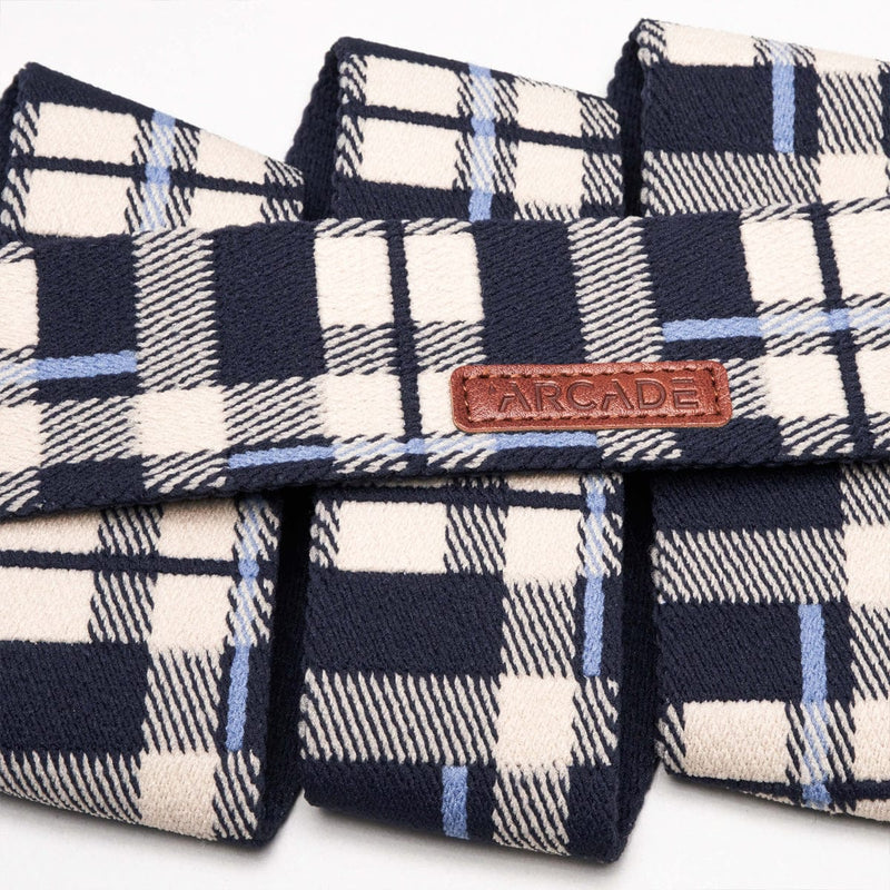 Load image into Gallery viewer, Arcade Belts Plaid - Navy Oat