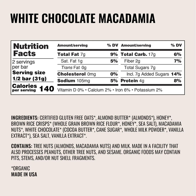 Load image into Gallery viewer, Kate's White Chocolate Macadamia Bar