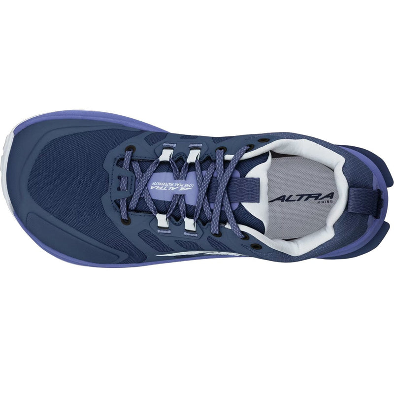 Load image into Gallery viewer, Blue running shoe with 'Altra' branding on a white background