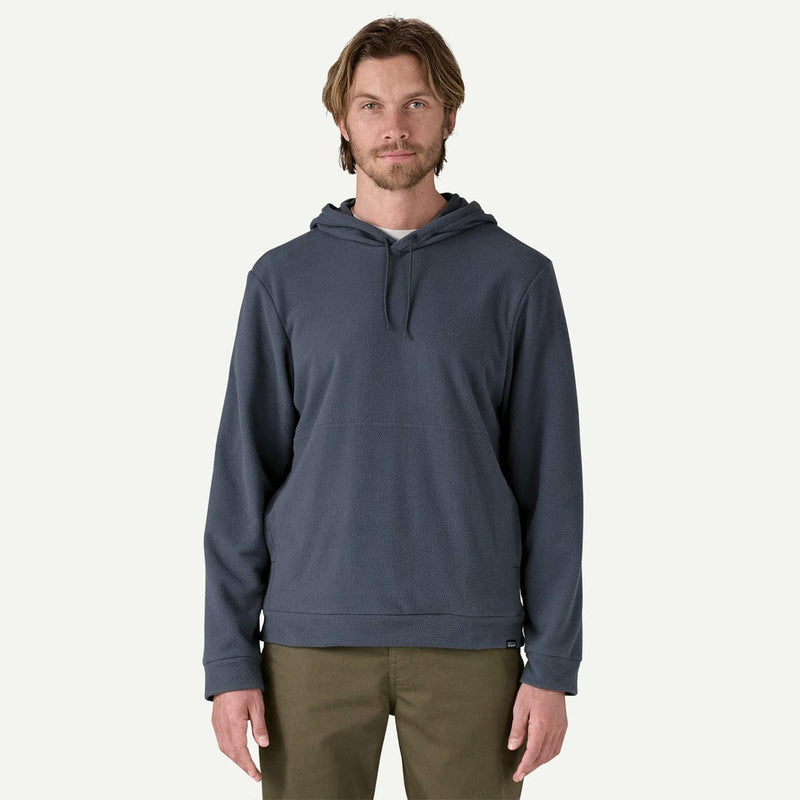 Load image into Gallery viewer, Man wearing a blue hoodie on a white background
