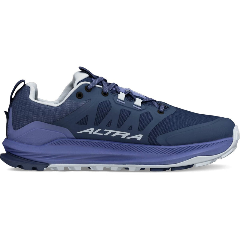 Load image into Gallery viewer, Blue running shoe with 'Altra' branding on a white background