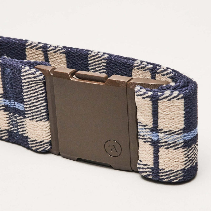 Load image into Gallery viewer, Arcade Belts Plaid - Navy Oat
