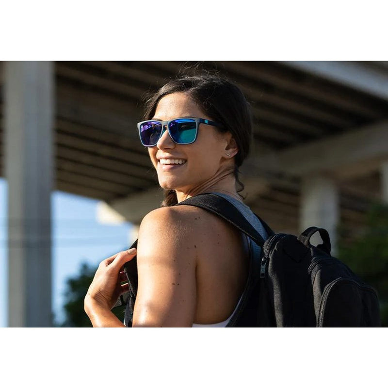 Load image into Gallery viewer, Knockaround Fast Lanes Sport Sunglasses - Rubberized Navy / Mint