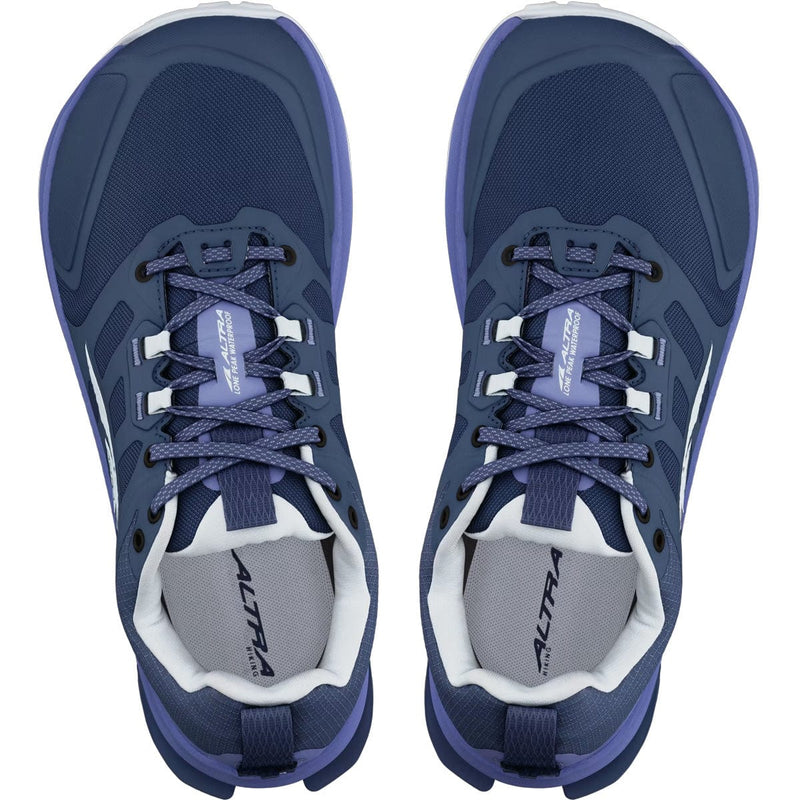 Load image into Gallery viewer, Pair of blue running shoes with white soles on a white background