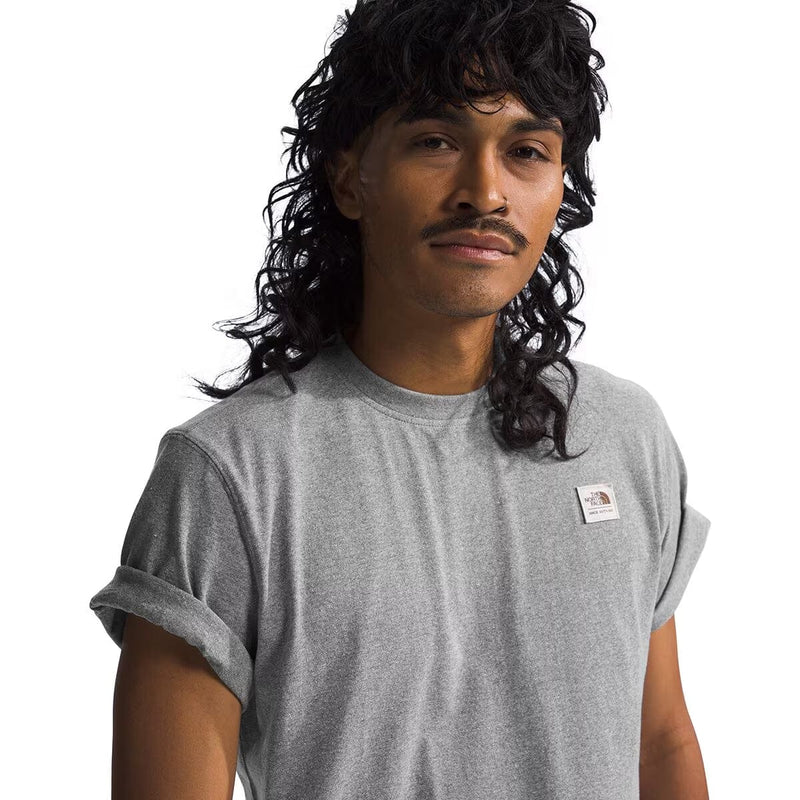 Load image into Gallery viewer, The North Face Men's Short Sleeve Heritage Patch Heathered Tee