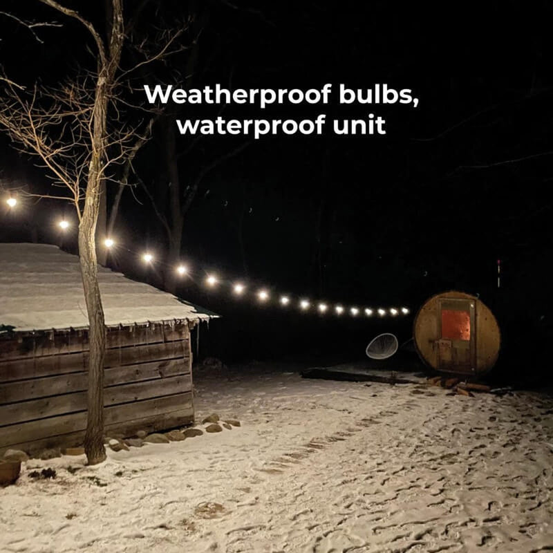 Load image into Gallery viewer, Mpowerd Luci Solar String Lights + Detachable Power Hub: White 44'