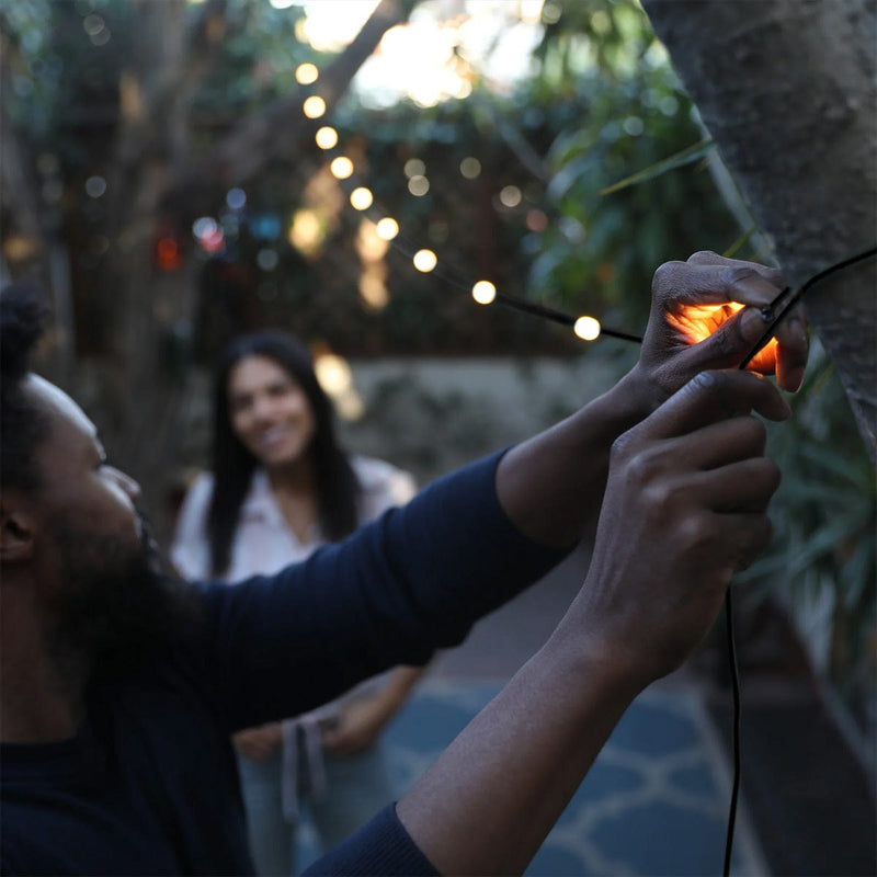 Load image into Gallery viewer, Mpowerd Luci Solar String Lights + Detachable Power Hub: White 44'