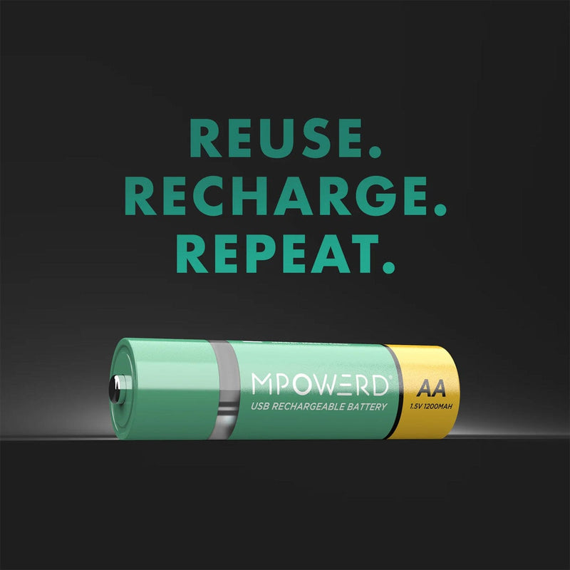 Load image into Gallery viewer, Mpowerd Rechargeable Batteries - 4 Pack