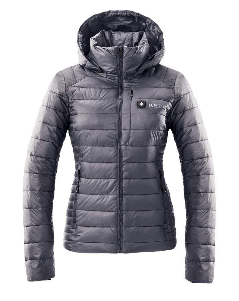Load image into Gallery viewer, Aura Women's Heated Jacket | Graphite Grey by Kelvin Coats