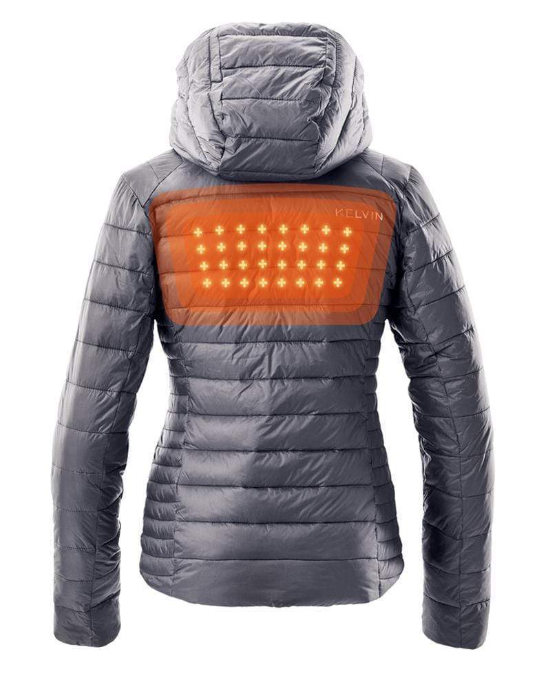 Load image into Gallery viewer, Aura Women's Heated Jacket | Graphite Grey by Kelvin Coats