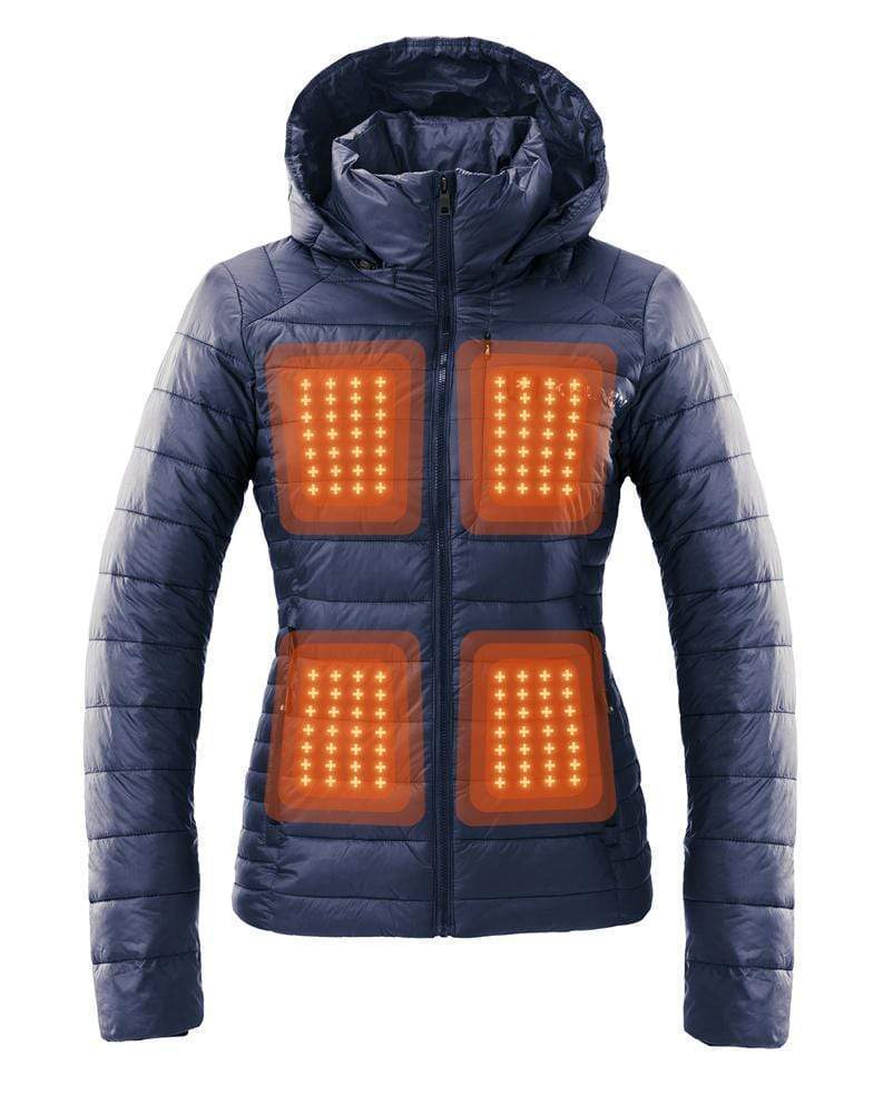 Load image into Gallery viewer, Aura Women's Heated Jacket | Space Blue by Kelvin Coats