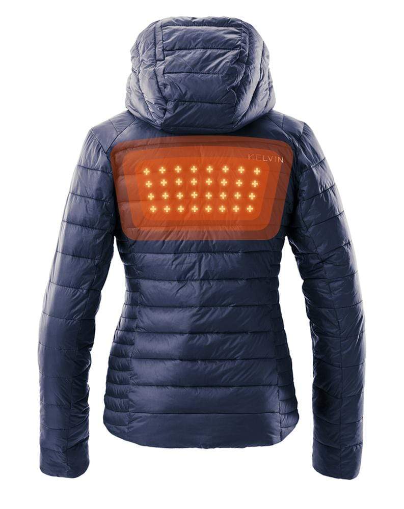 Load image into Gallery viewer, Aura Women's Heated Jacket | Space Blue by Kelvin Coats