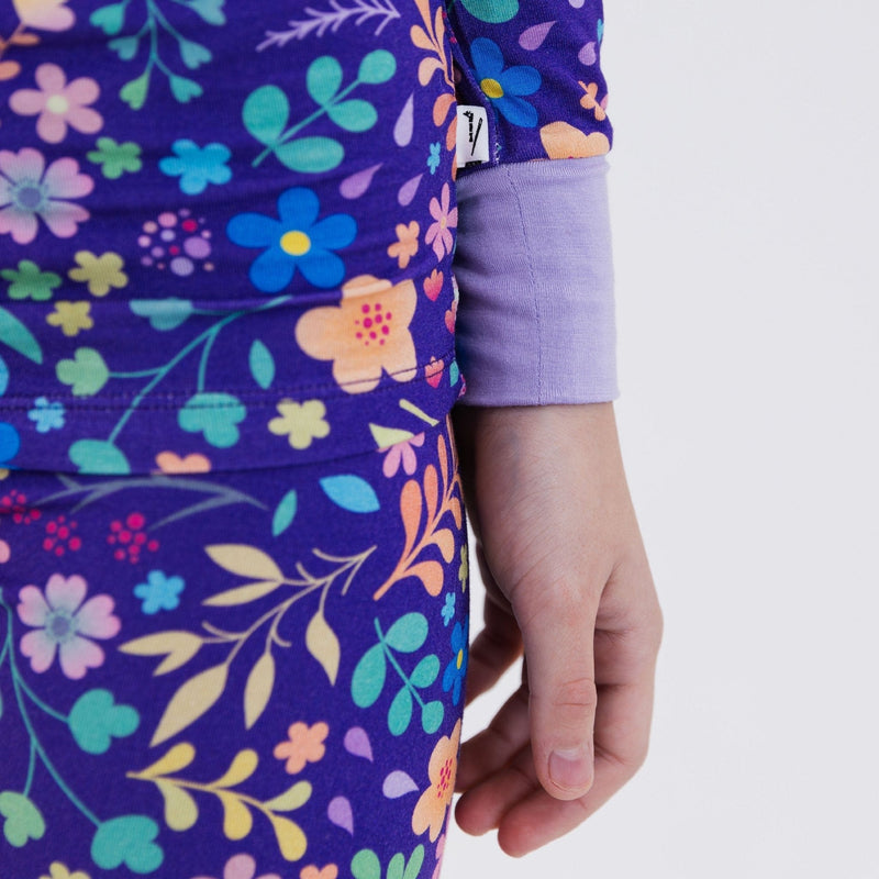 Load image into Gallery viewer, Orchid Gardens Long Sleeve Pajamas - Bam &amp; Stitch
