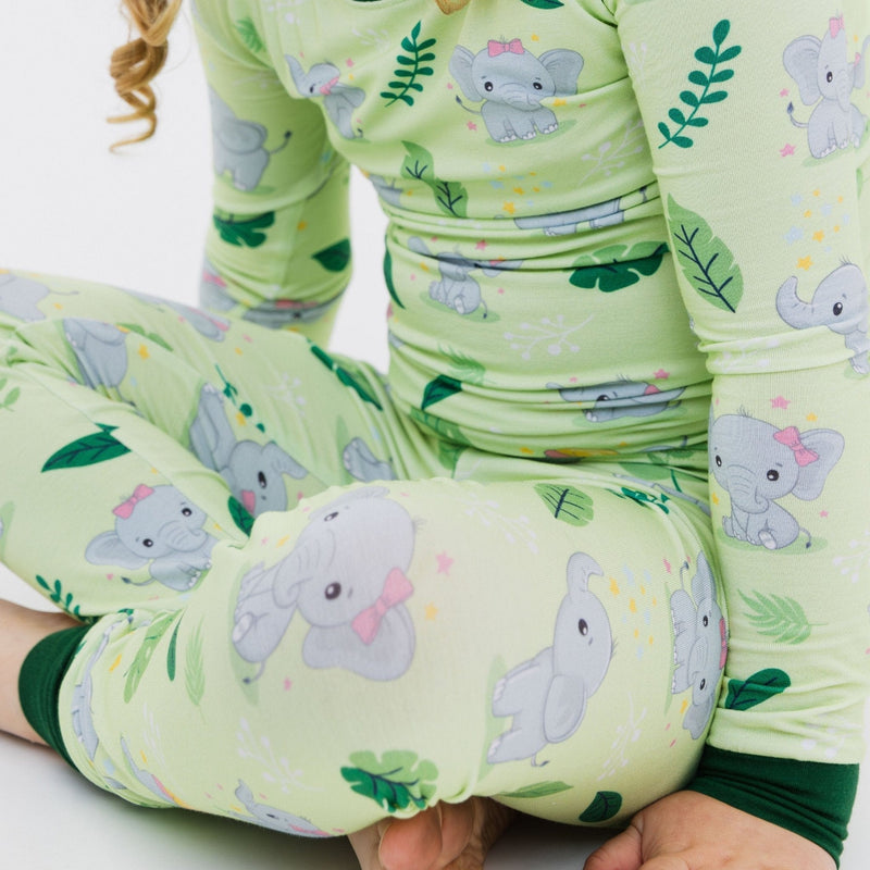 Load image into Gallery viewer, Playfully Strong Long Sleeve Pajamas - Bam & Stitch