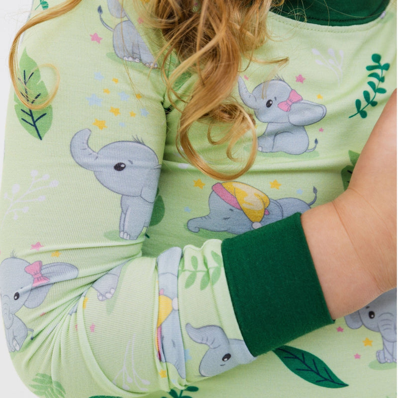 Load image into Gallery viewer, Playfully Strong Long Sleeve Pajamas - Bam & Stitch