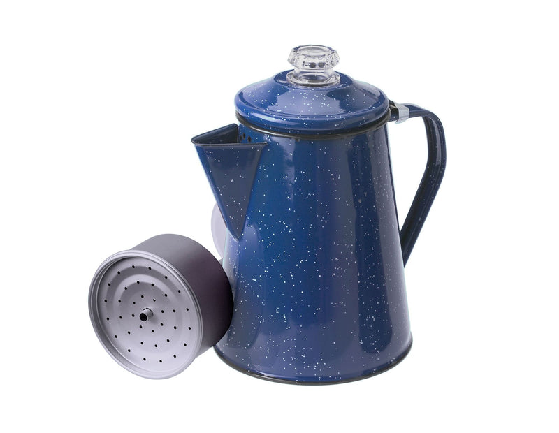 Load image into Gallery viewer, GSI Outdoors Pioneer 8 Cup Blue Enamelware Coffee Percolator