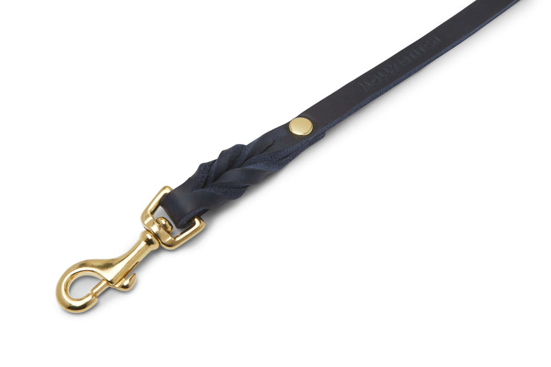Load image into Gallery viewer, Butter Leather City Dog Leash - Navy Blue by Molly And Stitch US