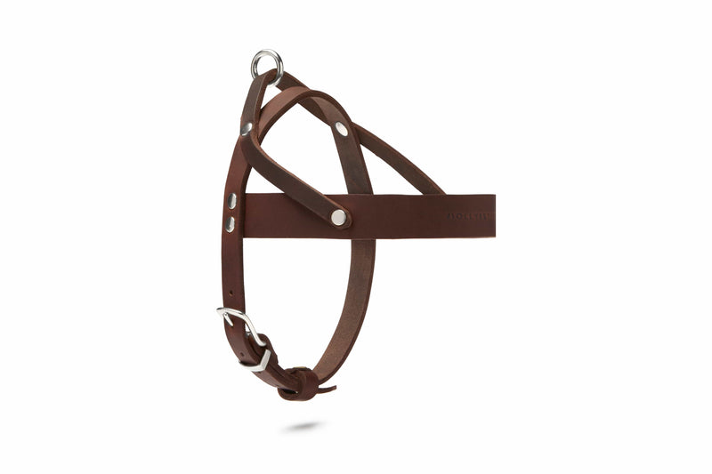 Load image into Gallery viewer, Butter Leather Dog Harness - Classic Brown by Molly And Stitch US