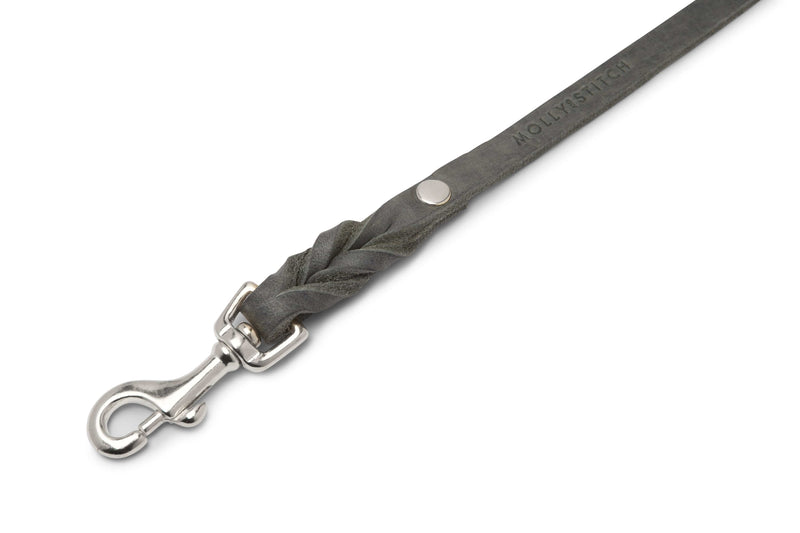 Load image into Gallery viewer, Butter Leather City Dog Leash - Timeless Grey by Molly And Stitch US