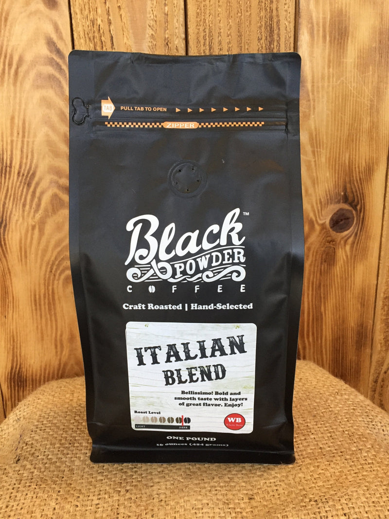 Load image into Gallery viewer, Italian Blend | Dark Roast Coffee by Black Powder Coffee