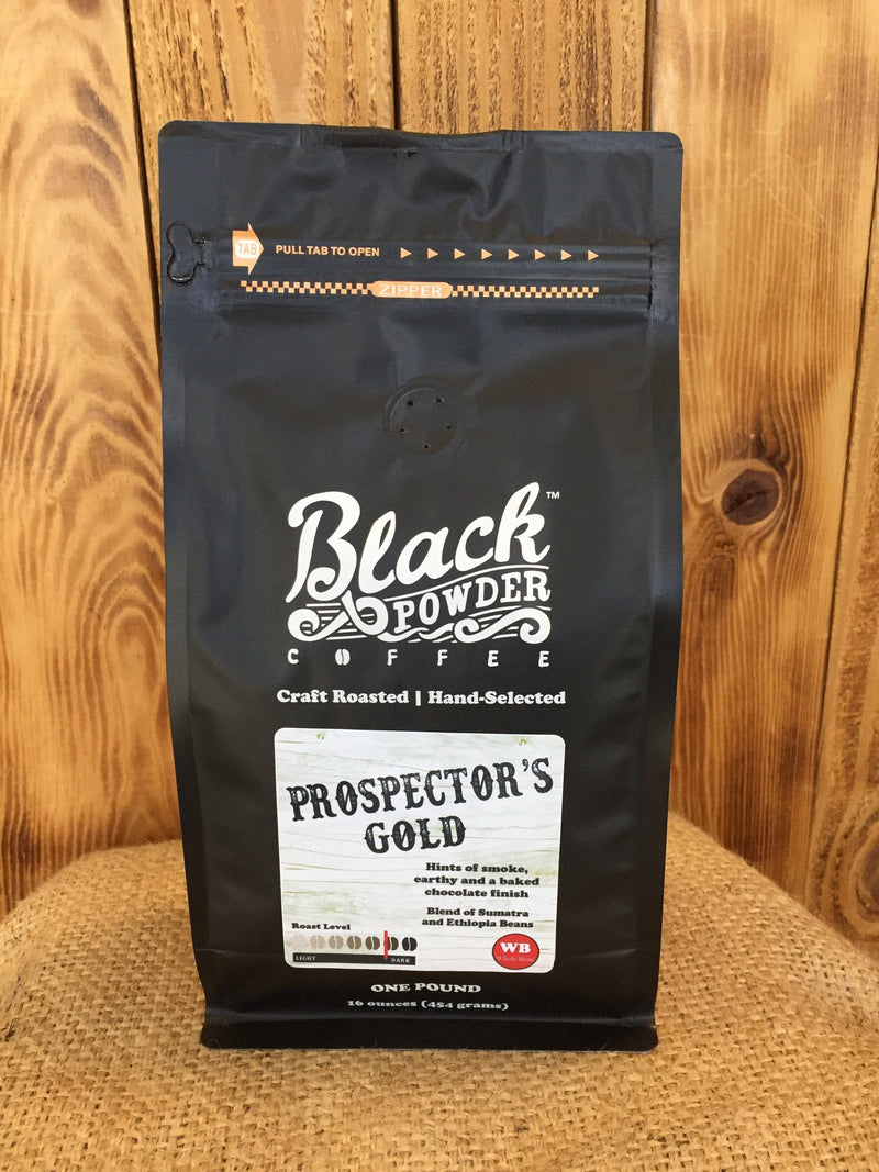 Load image into Gallery viewer, Prospector's Gold Blend Coffee by Black Powder Coffee