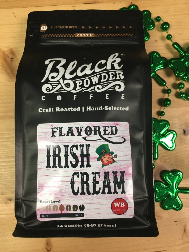 Load image into Gallery viewer, Irish Cream Flavored Coffee by Black Powder Coffee