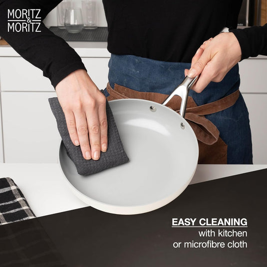 7-Piece Cast Aluminum Pot and Pan Set with Lids by Moritz & Moritz