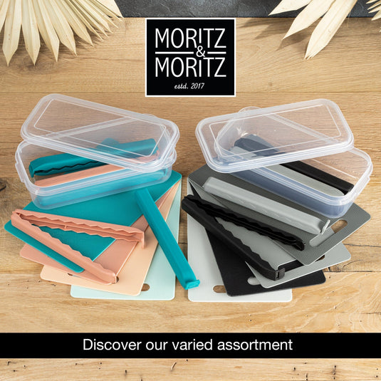 5 Large Bag Clips in Clear Box (Black) by Moritz & Moritz