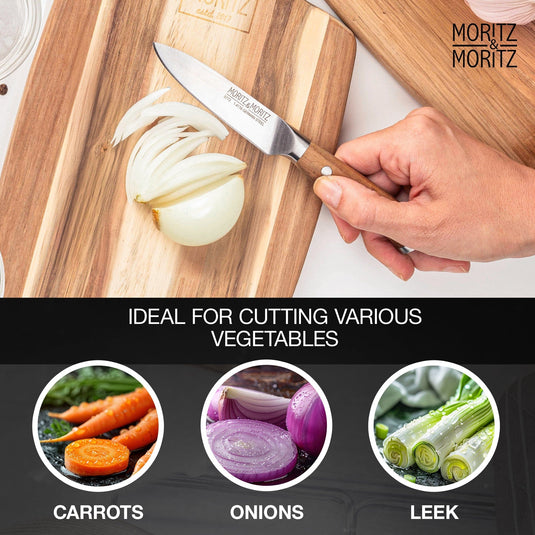 German Steel Professional Multipurpose Vegetable Knife (3.5 inches) by Moritz & Moritz