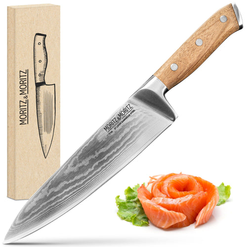 67-Layer Damascus Steel Professional Knife (8 inches) by Moritz & Moritz